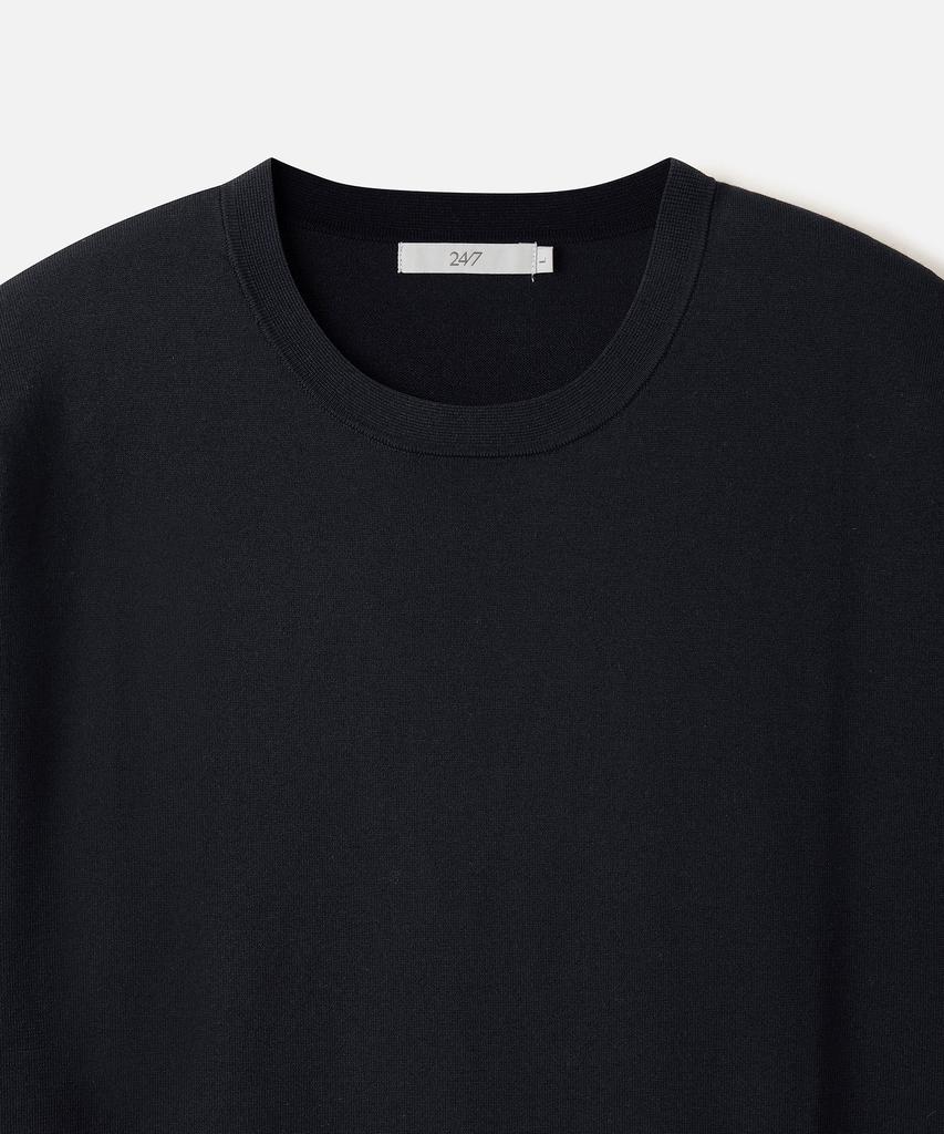 247Silijeu Lunalite 16Gg Half Knit Top Dark Navy
