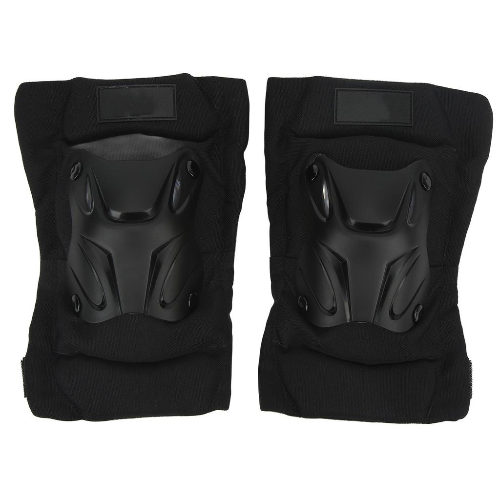 2pcs Knee Pads Guard Short Reflective Thickened PP Flexible Bendable Breathable Rubber Motorcycle Knee Guard for Outdoor