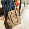 Schoolbag New Fashion Versatile Double Shoulder Crossbody Bag Women's Large Capacity Commuter Handbag Women's Casual Dry and Wet Separation Tote Bag
