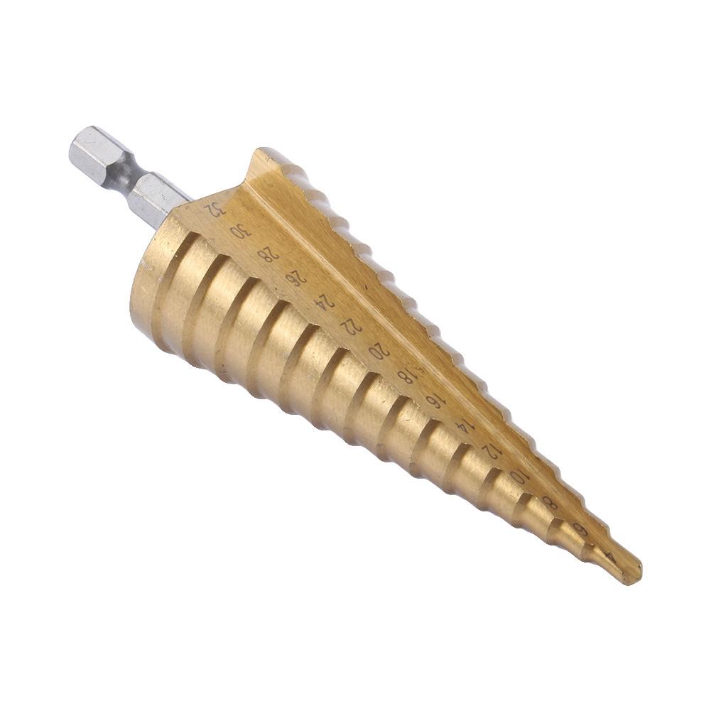 High Quality Titanium HSS Large Step Cone Drill Bit Hole Cutter Tool 4 32mm