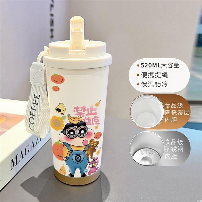 Cartoon Xiaoxin Thermos Cup 111 Stainless Steel Student High Value Office Coffee Cup Large Capacity Water Cup