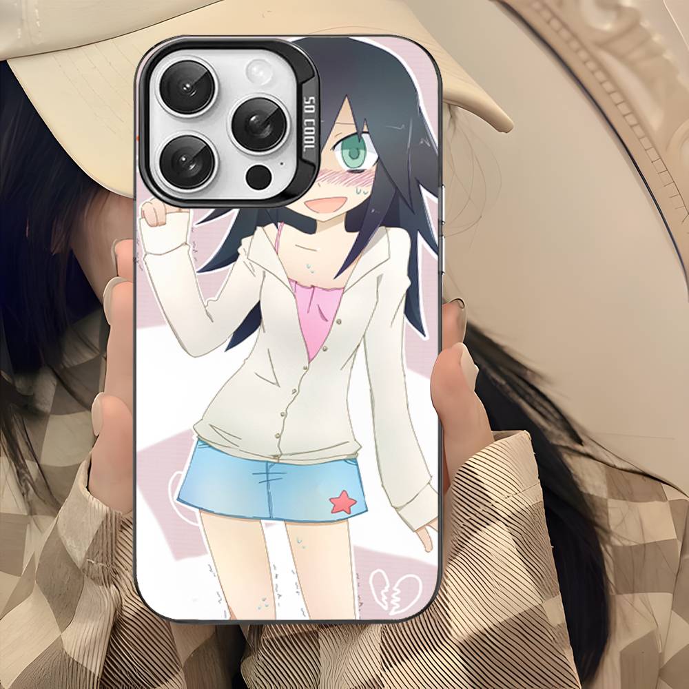 Watamote K-Kuroki T-Tomoko Phone Case For IPhone 17 16 15 14 13 12 11 Pro Max Color Black Matte Cover