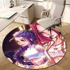1pc KPop Demon Hunters3 Design Printed Area Round Carpet for Bedroom Living Room Home Decor Rugs Mat Non Slip Mat Rug for Bedside
