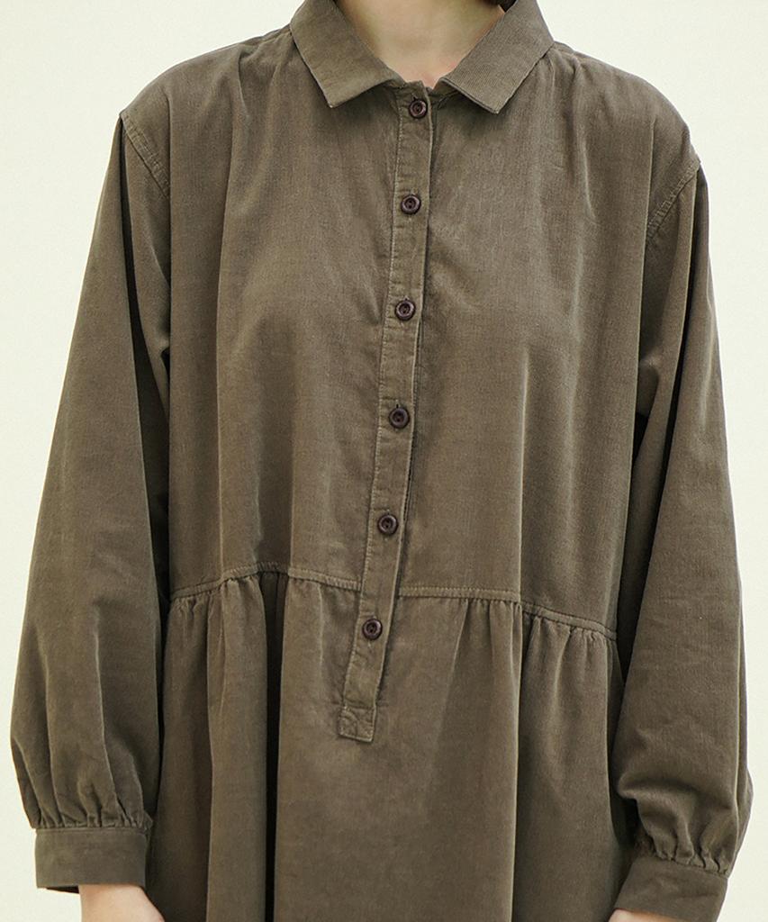 CHIQUITA Pullover Dress (Corduroy) Brown 244201Sbr