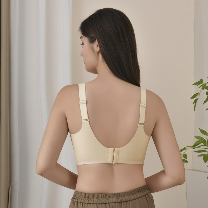 Women Seamless Soft Support Push Up No Underwire Fixed Cup Bra