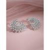 Fashion Oversized Stud Earrings American Diamond Stylish Trendy Jewellery Gift for Women & Girls