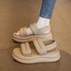Women's shoes sandals 2025 new summer children's platform Velcro casual sports beach shoes girls senior sense