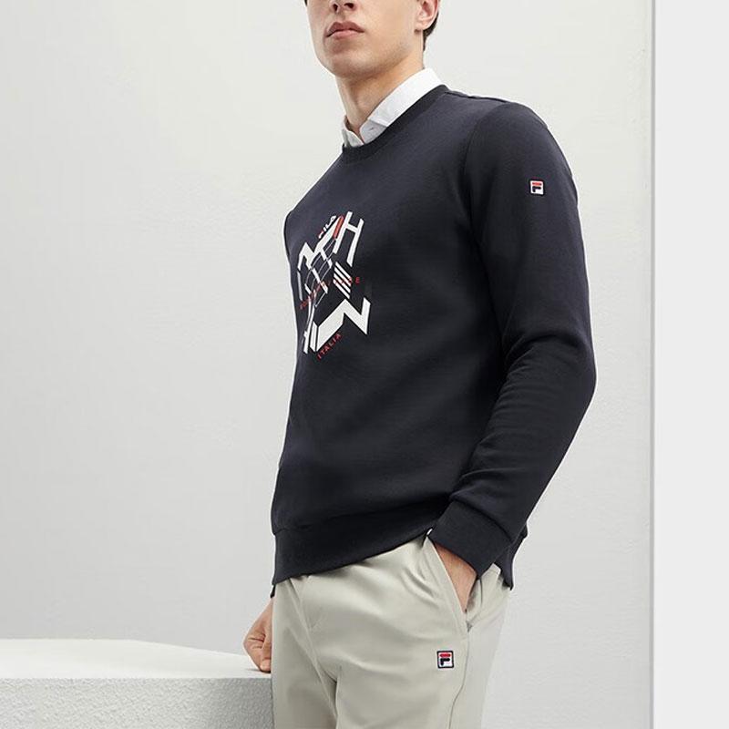New FILA Sweatshirts Men's Legend Blue F11M341205F-NV