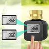 LCD Display Timer Brass Water Inlet Valve ABS Anti-UV Material Battery Life 6 Months Built-in Water Flow Recorder
