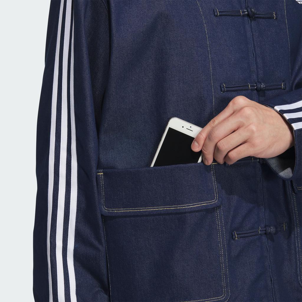 adidas Originals TRACK TOP CN TT DENIM Jackets & Coats Unisex Dark Indigo JW1968