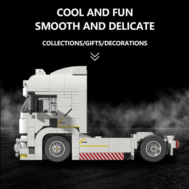 Brick Joy 66032 European Truck Model: Compatible with LEGO, DIY Educational Toy for Kids