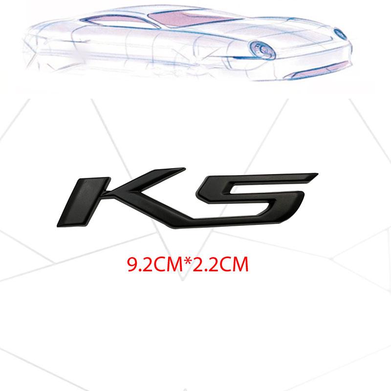 1PCS 3D Metal K5 Logo Car Tail Trunk Badge Fender Side Sticker Decals Auto Emblem Accessory for KIA K5 Vehicle Decoration bpdhk00