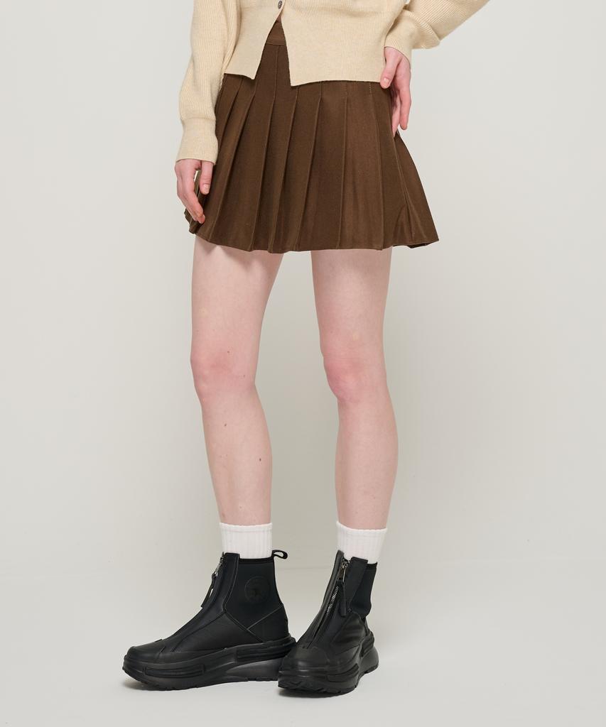 Road Road Women'S Daily Pleated Tennis Skirt (Brown)