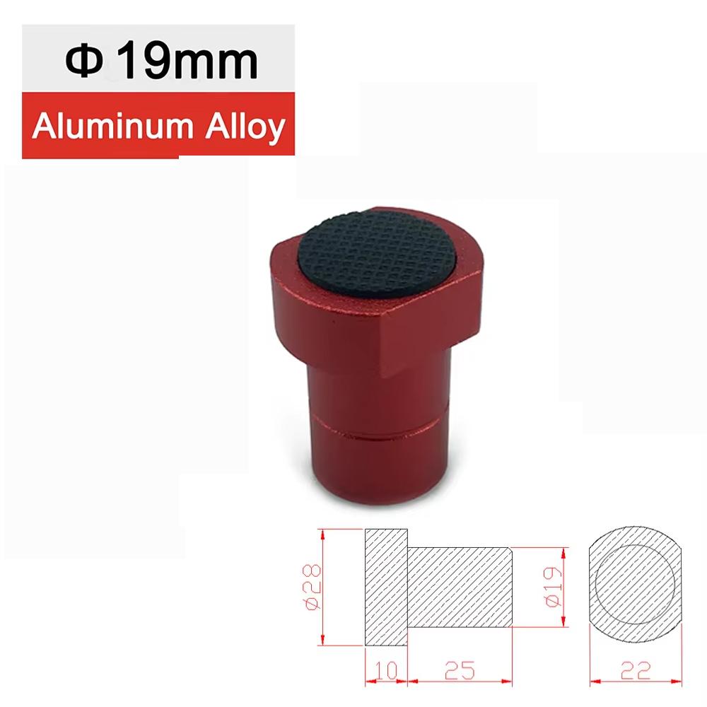Aluminum Alloy Workbench Tenon Stopper Woodworking Table Limit Block with Anti-skid Gasket Used for 19/20mm Hole Desktop Clip