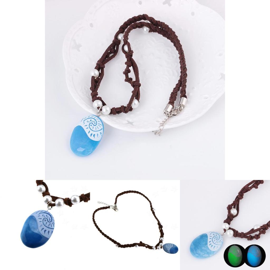 Moana Necklace Costume Cosplay Props For Princess Heart Of Te Fiti Fans**