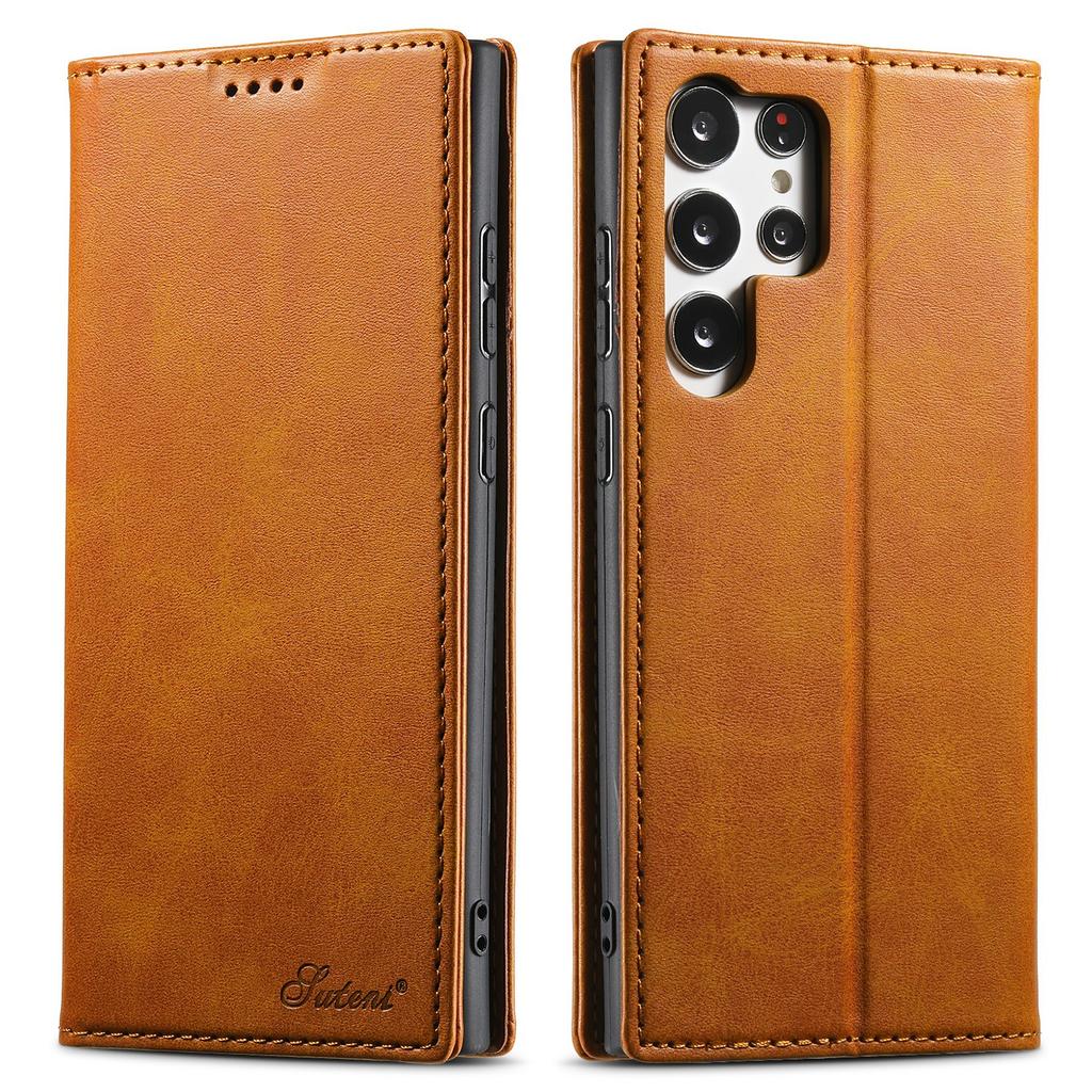 SUTENI Pentru Husă Samsung Galaxy S25 Ultra Piele PU Portofel Stand Închidere Magnetică Husă Telefon