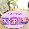 Personalized K-KPop Demon Hunters Round Chair Office Rug - Perfect for Mat, Office Chair & More - Ideal Gift for Birthdays and Holidays