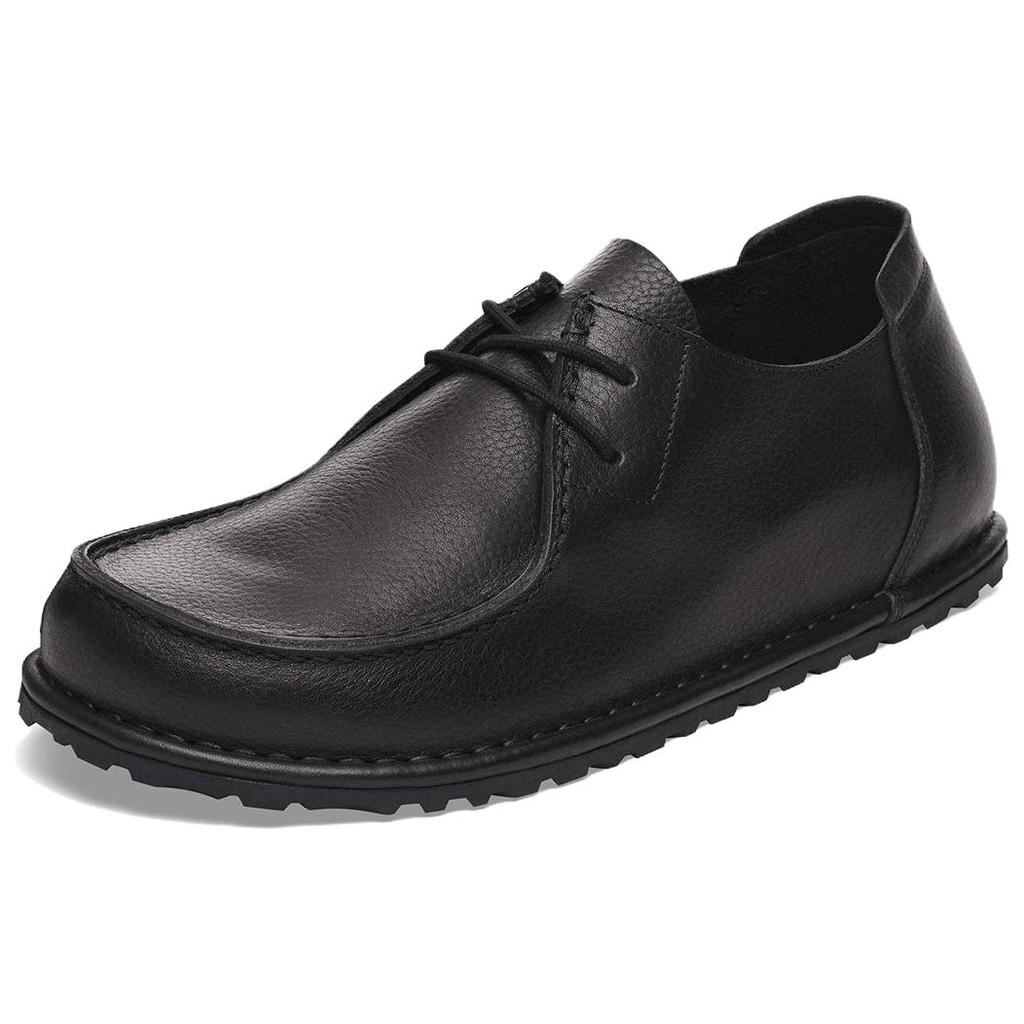 Birkenstock Utti Leather Comfortable Versatile Low-Top Casual Shoes Unisex casual shoes Black 1029579