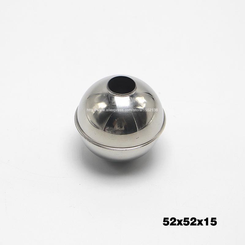10pcs 304 Magnetic Stainless Steel Float Ball Switch Accessories 52x52x15mm Water Level Detection for Industrial Use