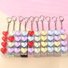 Hart Toetsenbord Fidget Sleutelhanger Stress Verlichtende Decompressie Sleutelhanger Druk Op De Toetsenbord Knop Tassen Hangende Bedel Hanger Cadeau