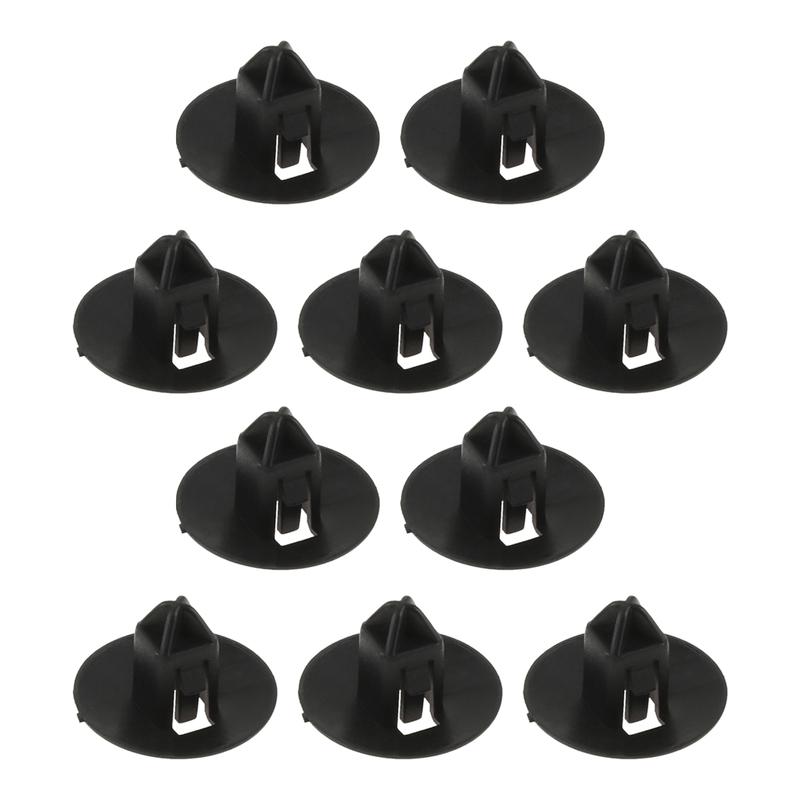 10Pcs 30763619 Auto Front Bumper Grille-Deflector Panel Clips Fasteners Fit for Volvo Black Car Plastic Replacement Cilps