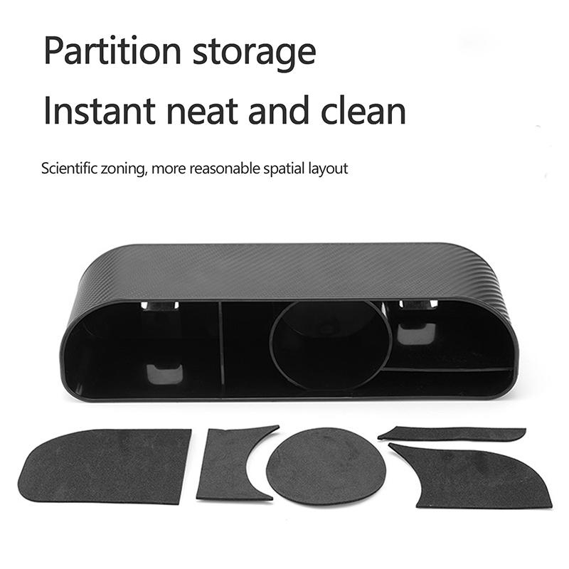 Car Rear Seat Back Organizer ABS Car Headrest Storage Box Cup Holder Tissue Box Auto Rear Seat Table Tray For Car Interior