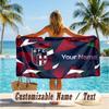 Custom Text Beach Towel, Soft Absorbent Swimming Multi-use TowelBologna FC