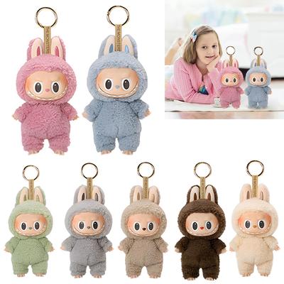 Anime Figure Labubu Vinyl Pendant Doll Model Toy Cute Monster Replica Keychain Birthday Gifts