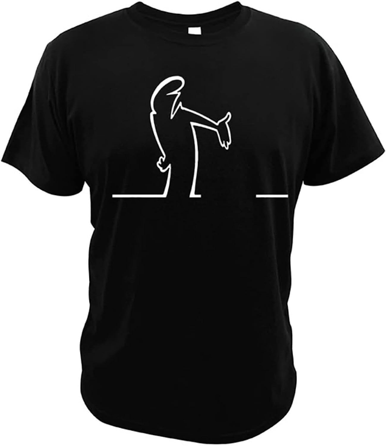 Datum La Linea Men T Shirt Cotton Casual Short Sleeve M чёрный