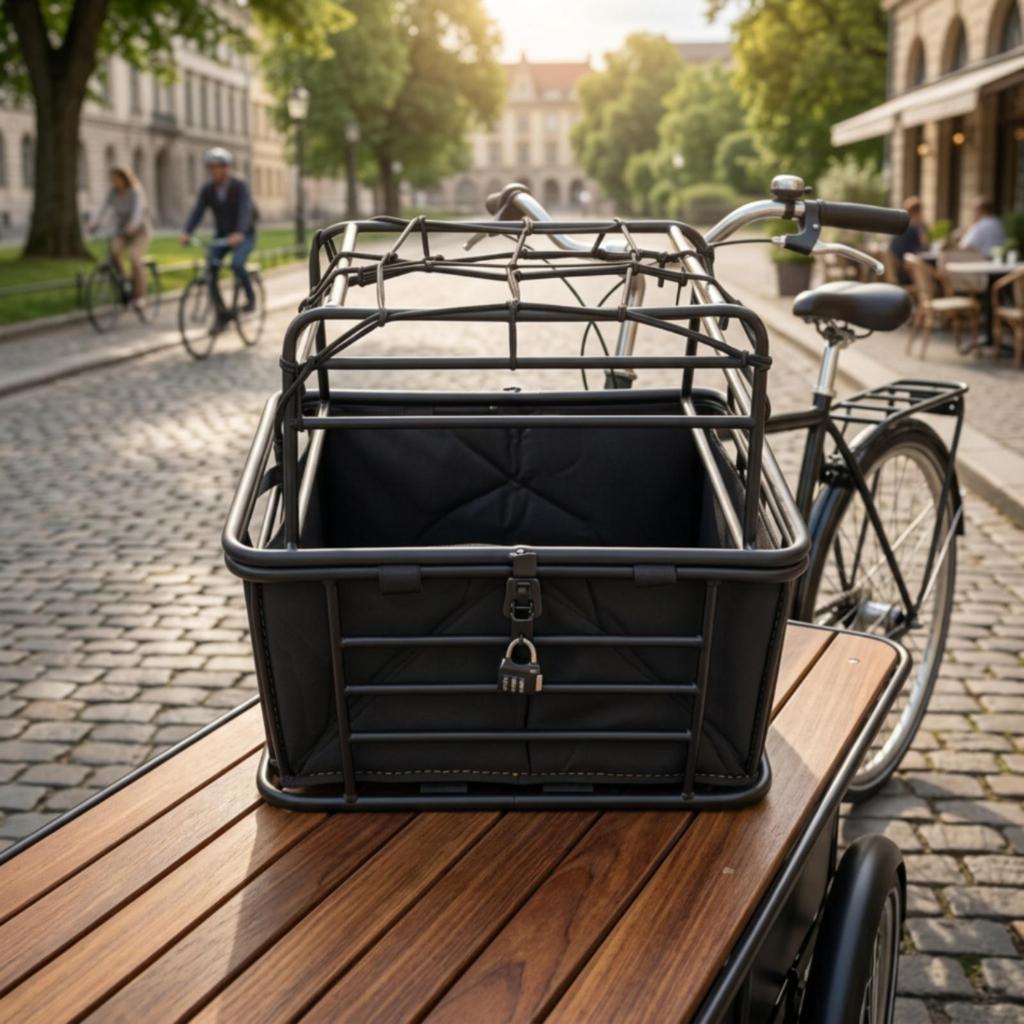 Metal Pet Carrier with Mounting Bracket Safe Bike Basket Sturdy Dog