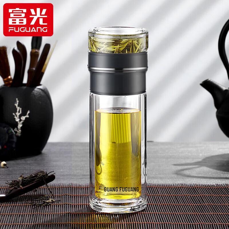 Fuguan Mingdao Portable Glass Tea Infuser Bottle