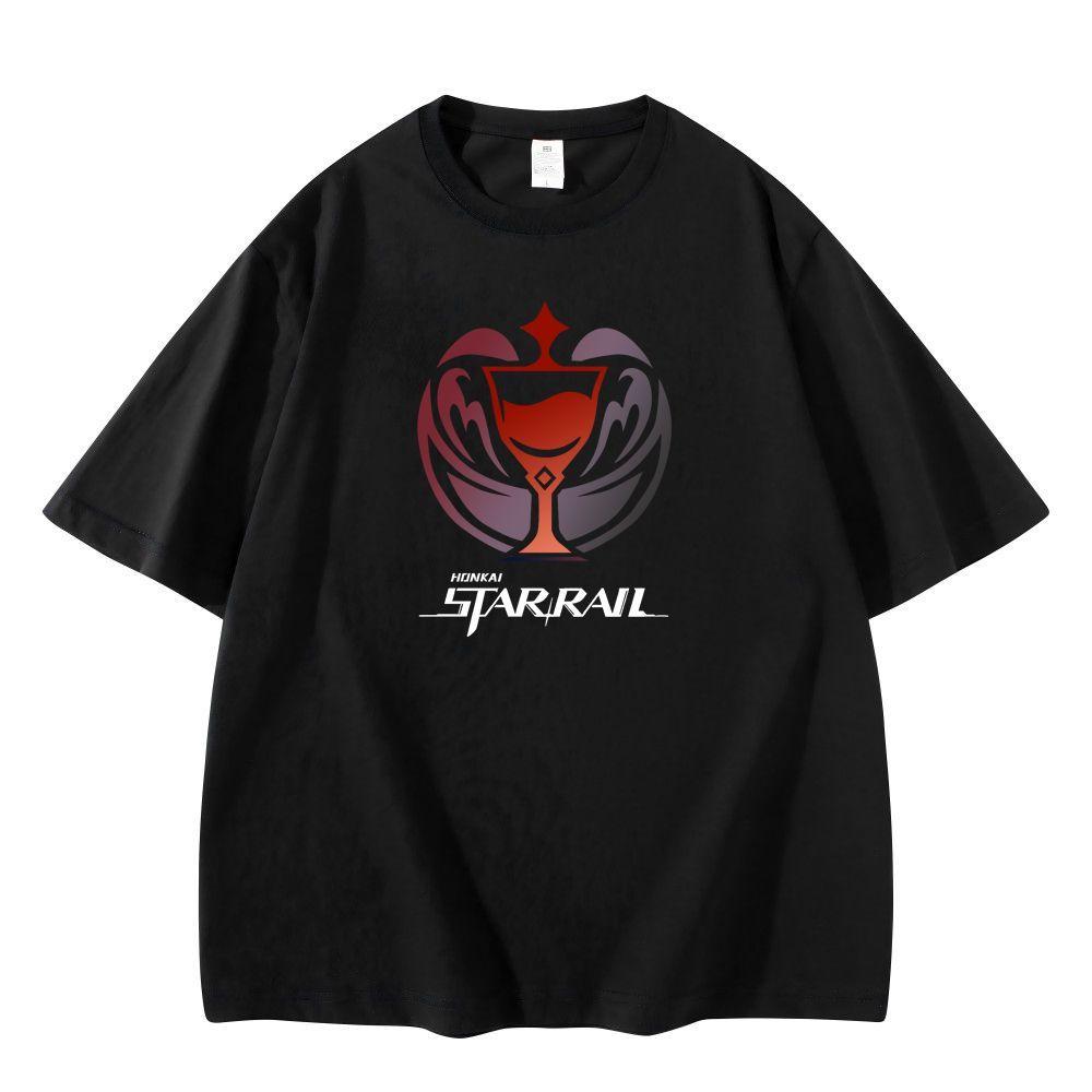 New Anime Honkai Star Rail Firefly Cosplay Printed Short Sleeve TShirt Casual Tee Fashion Vintage Shirts Versatile In Summer
