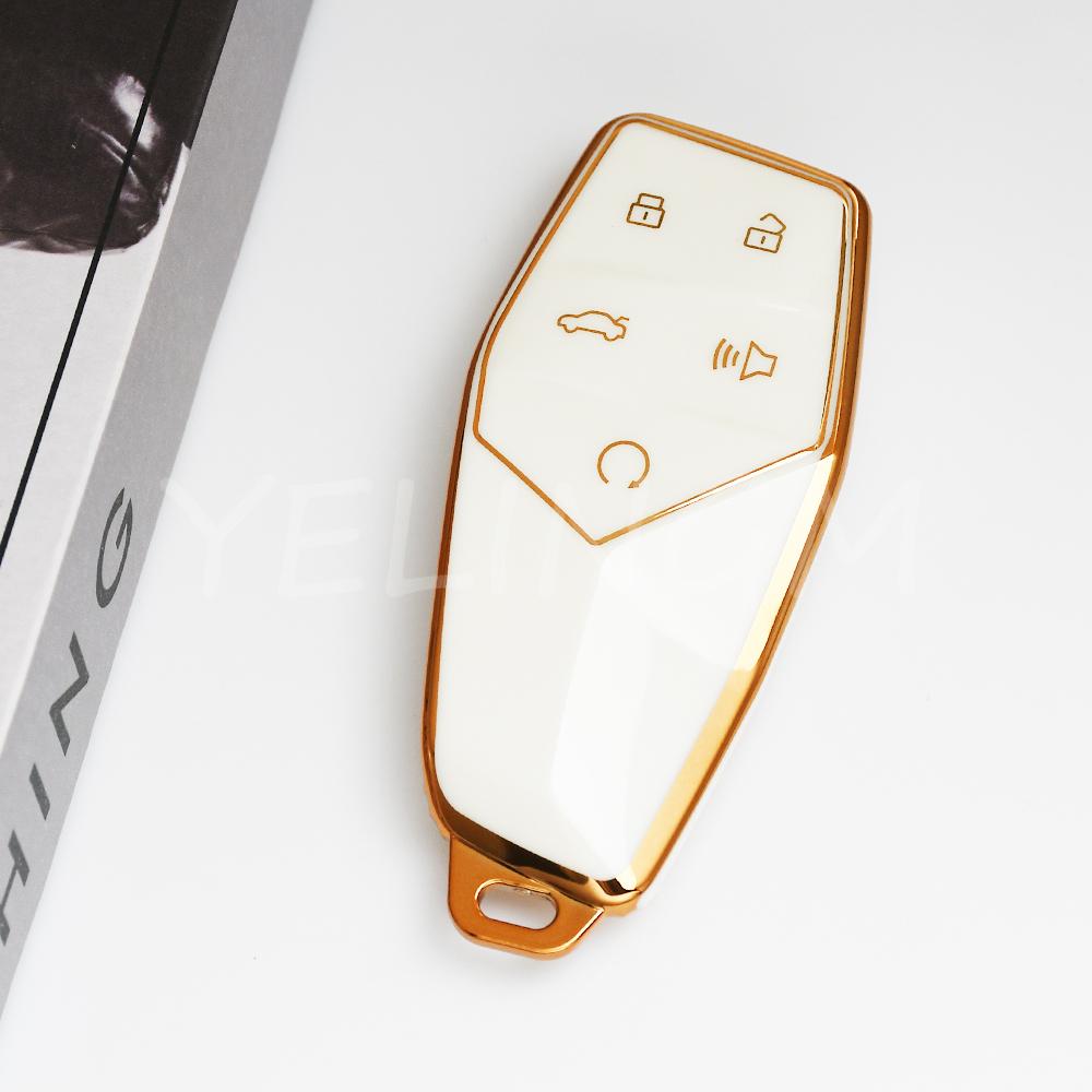 5 Button For Mg One Tpu Car Key Case Cover Remote Protection Shell Fob Holder Bag Interior Accessories