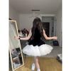 Ballet Dress Daughter Princess Style Casual Splicing Mesh Sleeveless Vest Dress Fluffy Dress Women
