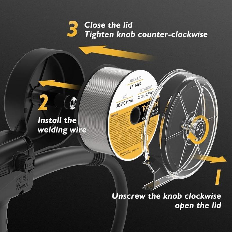 

Spool Gun 150A Aluminum MIG Welding Euro Connection for TOOLIOM TL-200M TL-250M High Efficiency Continuous Wire Feeding