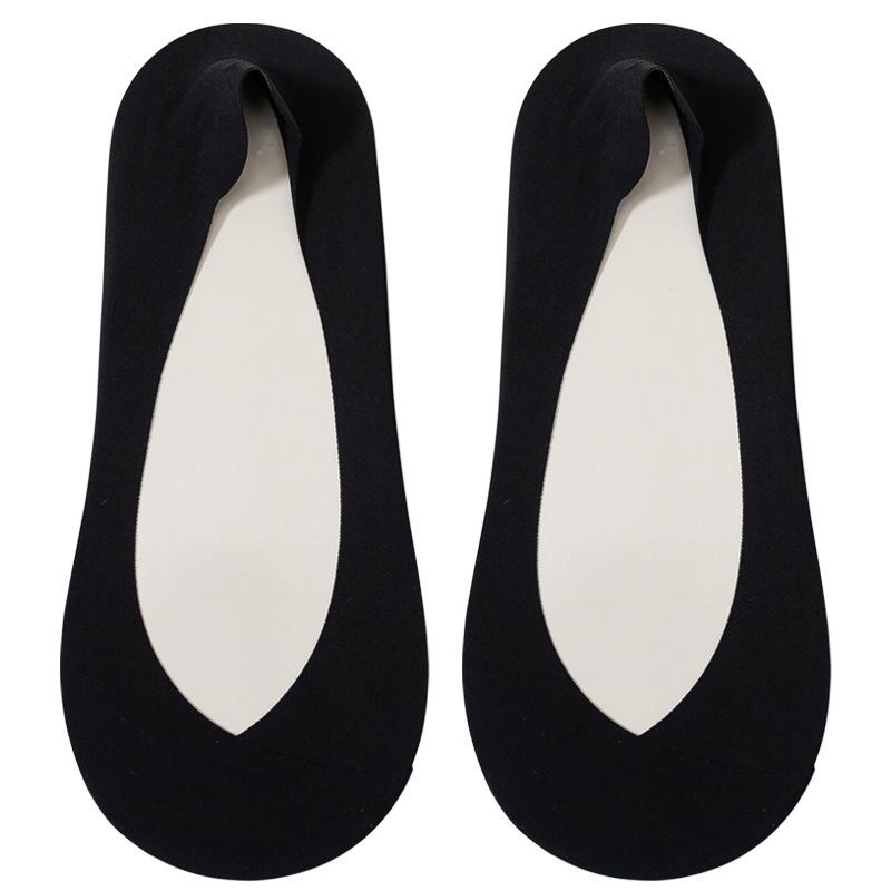 Women's Summer Thin Breathable Shallow Mouth Invisible Ice Silk Boat Socks
