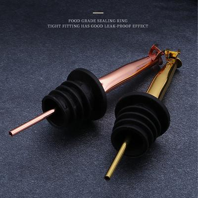 Stainless Steel Oil Spout Liquor Pourers with Flip Lid, Bottle Spout Speed Pourer Nozzle Dispenser