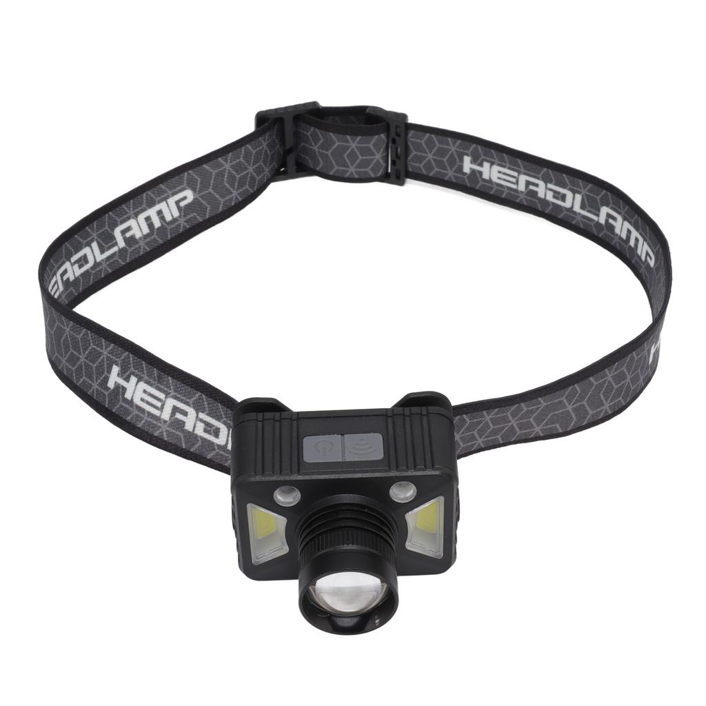 LED Headlamp USB Charging Small Lightweight Induction Headlamp for Outdoor Camping Hiking Travel