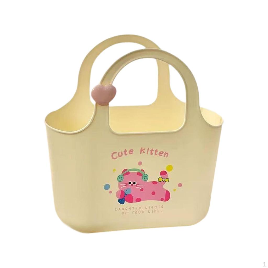 Shower Basket Multipurpose with Handles for Shopping Camping Picnic Gym Bathroom