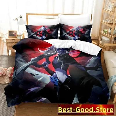 Spiel Dota 2 Bettwäsche-Set Bedrucktes Bettwäsche-Set Mit Kissenbezug Bettbezug Weich Einzelbett Doppelbett Queen Super King Size Schlafzimmer