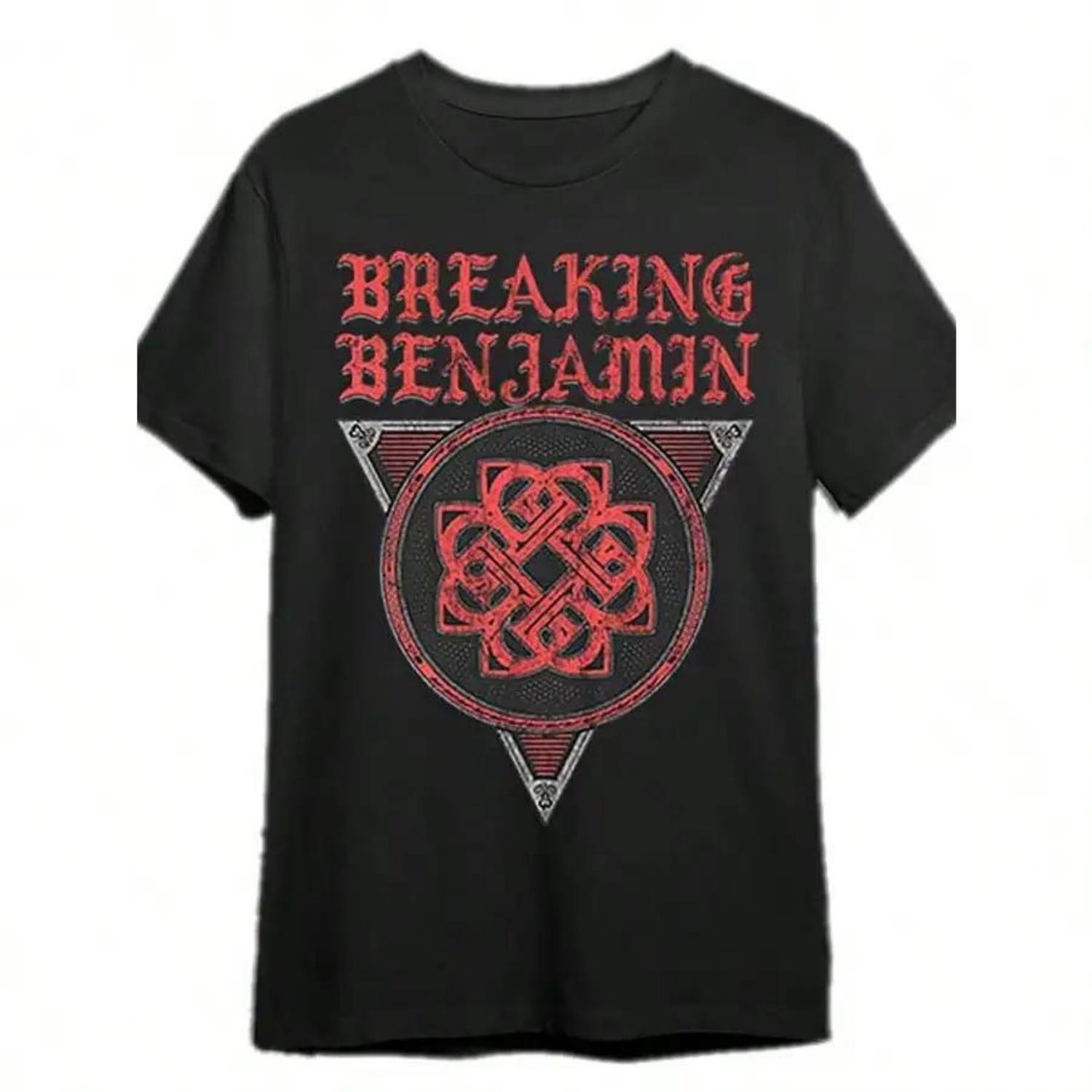 

Логотип Breaking BenjaminМужская футболка с коротким рукавом 340460 с рисунком серии Черный PR S