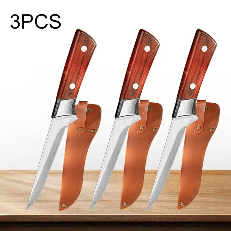 Stainless Steel Professional Hand Forged Fillet Knife Kitchen Knives Boning Knife Bone Meat Fruit Fish Vegetables Chef Knife