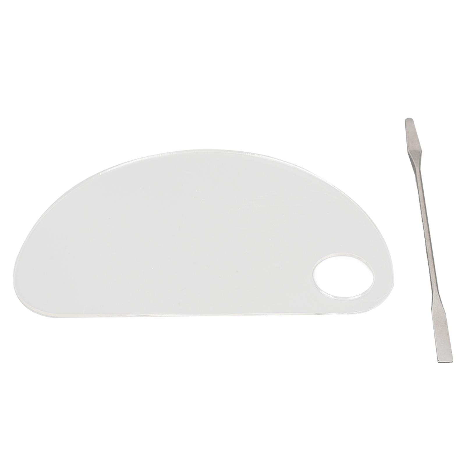 

Палитра для красок Акриловая Прозрачная Полукруглая Предотвращающая Загрязнение Гладкая Поверхность Смешивание Красок