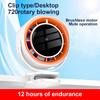 Strong Air Flow Cooling Fan Small Desktop Fan With Clip Office Fan Super Silent USB Charging Outdoor with 4-speed Strong Air Flow
