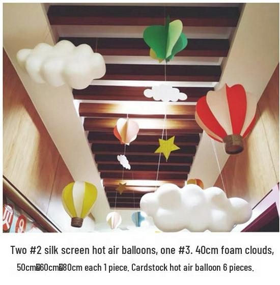 Foam Cloud Hanging Ornaments for Visual Merchandising and Store Display