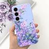 Pour Coque Samsung Galaxy S24 Pare-chocs Étui Samsung S24+ S24 Plus S24 Ultra Téléphone Coques Étui Jelly Fille Fleur Papillon Étui Souple