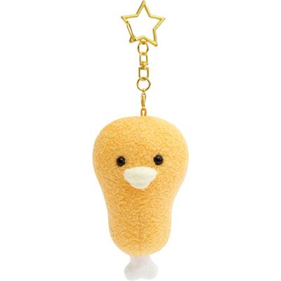 San-X Chikip Dancers "Karaage LOVE" Hanging Plush Toy Small Chicken MV07701 H90 X W50 X D50mm
