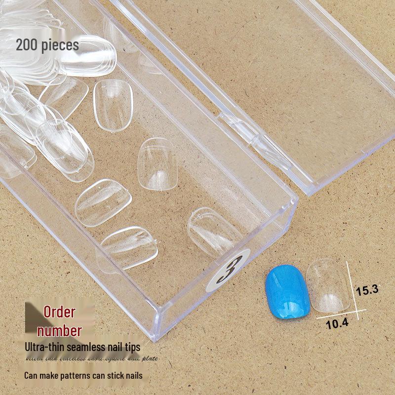 

Ultra-Thin Traceless Short Round Nail Extensions - No Filing Needed