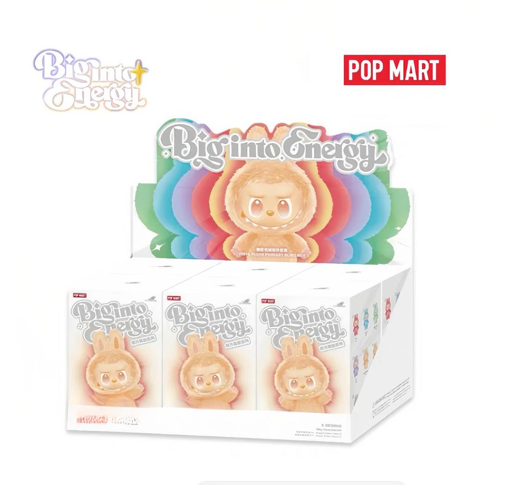 POP MART Лабубу 3.0. брелок серия big into energy - коллекционная игрушка (одна коробка или 6 рандомных)
