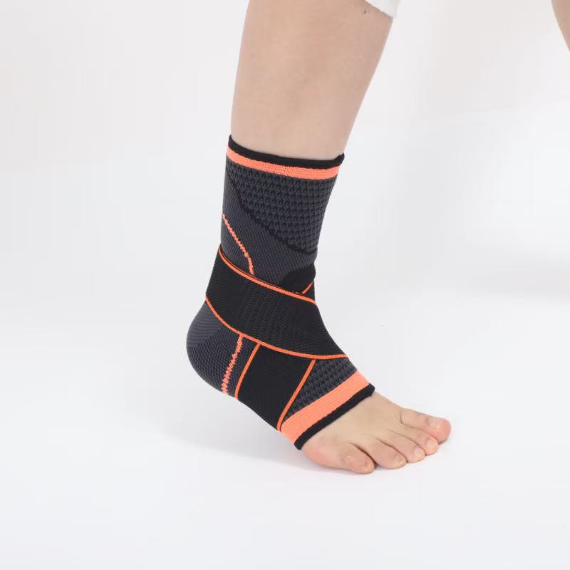 Adjustable Breathable Nylon Ankle Brace For Basketball Running Sports